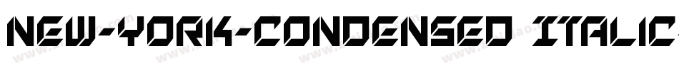 New-York-Condensed Italic字体转换